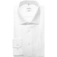 Seidensticker Businesshemd "Schwarze Rose", Herren, Gr. M (39), normale Ärmellängen, weiß, 100% Baumwolle, unifarben, tailored fit, 2-Knopf-Manschette, Hemden Businesshemd, Shaped 1/1 Kentkragen Uni