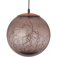 Annas collection Ball Smokey 125 LED Flash 25 cm Classic Warm