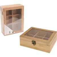Excellent houseware Teekiste Bambus Fsc 21X16 Cm