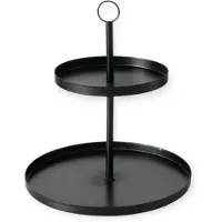 Boltze Etagere "Samina" in Schwarz - (H)33 cm - onesize