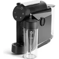 Delta Q | Mini milkQool (Schwarz) - Automatische Kaffeemaschine (Euro-Stecker)