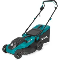 Vonroc Rasenmäher - 1600W - 38 cm Schnittbreite - Fünf einstellbare Schnitthöhen: 25/40/50/60/70 mm - Inkl. 42L Auffangbehälter