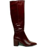 Mexx Stiefel Pluck Mila mit Absatz Damen Dark Cognac-Schuhgröße 42