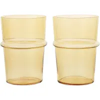 Ferm Living Wassergläser Boya Tall Yellow 450 ml (2er-Set)