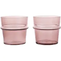 Ferm Living Wassergläser Boya Low Mauve 300 ml (2er-Set)