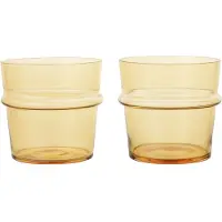 Ferm Living Wassergläser Boya Low Yellow 300 ml (2er-Set)