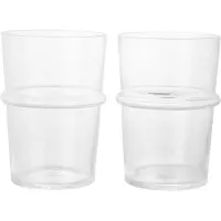 Ferm Living Wassergläser Boya Tall Clear With Bubbles 450 ml (2er-Set)