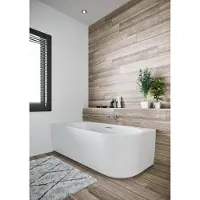 Riho Desire Corner Eck-Badewanne, Version rechts, 184x84x60cm, 230 Liter, weiß seidenmatt, B087007105