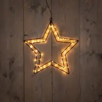 Coen Bakker B.O.T. Outdoor Black Star 40X40,5 cm60Led Classic Weihnachtsbeleuchtung (zwart)