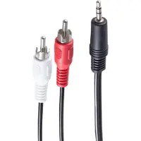 Shiverpeaks Kabel Audio Cinch 2-fach (St) - Klinke 3,5mm 1,5m ** BASIC-S