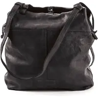 Harold's Leder Schultertasche Submarine Shopper Twin Upend Black schwarz