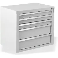 ADB MAMMUT Schubladenschrank lichtgrau 5 Schubladen 70,0 x 43,5 x 60,0 cm