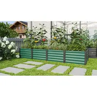 Pergart Vitavia, Hochbeet "Linus IN & OUT 401 L", seegras/ schwarz, L