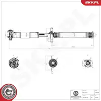 ESEN SKV 76SKV164 Antriebswelle Hinten für BMW 3 Touring (E91) 3 Limousine (E90) 3 Coupe (E92)