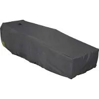 Oviala Business Bezug für Liegestuhl und Sonnenliege Polyester grau