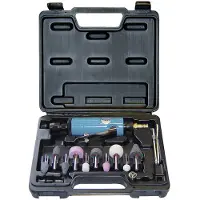 Güde Druckluft Einhandstabschleifer Set 15-tlg. 6mm Spannzange inkl. Koffer