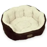 Nobby Hundebett Taika braun/wollweiß, Maße: 86 x 70 x 24 cm