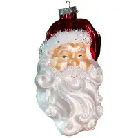 Newport Christbaumschmuck Glas 14,2cm Weihnachtsmann Figur zum Aufhängen - Weihnachtsbaum Anhänger Weihnachten Weihnachtsbaumschmuck Nikolaus Rot Weiß