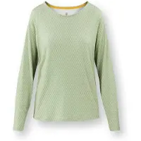 Pip studio Tina Long Sleeve Top Thousand Leaves in Grün | Gr.: L