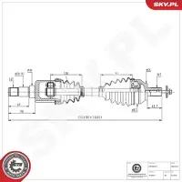 ESEN SKV Antriebswelle 40SKV073