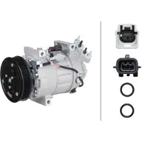 Hella Klimakompressor 12 V Ø 121 mm Thermo-Expertise für u.a. RENAULT LAGUNA