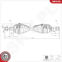 ESEN SKV Antriebswelle 40SKV323
