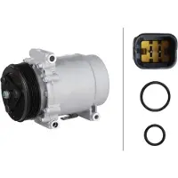 Hella 8FK 366 201-321 WXQ-085 Klimaanlage Klimakompressor PAG 46 YF R134a R1234yf für OPEL Corsa F Vivaro C Kastenwagen (K0) Zafira Life (K0)