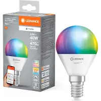 Ledvance SMART+ MATTER Classic, 4,9 W, 0,5 W, E14, 470 lm, 20000 h, Multi, Weiß