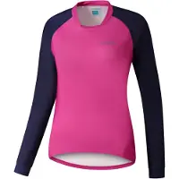Shimano Saiko Warm Langarm Trikot Damen pink S 2022 Fahrradtrikots