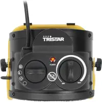 Tristar KA-5060 Industrielles Heizgerät, Industrielle Heizlüfter, 2000 W, Tragbar, 1000 W, Metall, Schwarz, Gelb