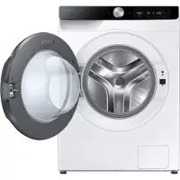 Samsung WD11DG6B85BK, Frontlader, Freistehend, Weiß, Links, Schwarz, Schwarz