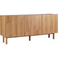 Oviala 3-türiges Melamin-Sideboard 160 cm in Holzoptik - Thea