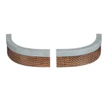 Luville Gebogene Wand klein 2 Stück L 15 x B 1,5 x H 4 cm (multi)