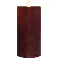 Annas collection Stumpenkerze-USB Wachs 15 x 7,5 cm Bordeaux (rood)