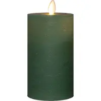 Annas collection Stumpenkerze-USB Wachs 12,5 x 7,5 cm Jade (groen)
