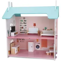 Little Me Puppenhaus aus Holz mit Möbeln, zweistöckig, 45 x 42 x 23 cm