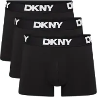 DKNY Herren - Seattle Boxer-Trunks Dreierpack - Schwarz