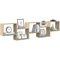 vidaXL Würfelregal 5 Fächer Sonoma-Eiche Holzwerkstoff 859997