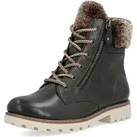Remonte Damen Stiefelette kuschelig warm und weich mit Reißverschluss D8463, Größe:37 EU, Farbe:Grün