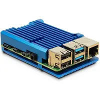 Inter-Tech ODS-721 für Raspberry Pi 4B (blau, für Raspberry Pi 4 Modell B)