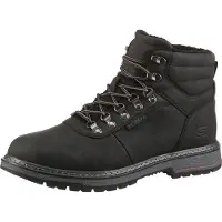SKECHERS Winterstiefel "CORADO-MEMPHIS", Herren, Gr. 40, Warmfutter, schwarz, Lederimitat, Schuhe Winterstiefel, Schnürstiefel mit Warmfutter, Topseller
