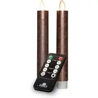 Annas collection Tafelkerze-USB Wachs 18 cm Bronze (bruin)