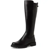 Tamaris Stiefel, Blockabsatz, Langschaftstiefel mit Stetchfunktion am Schaft
