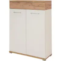 Germania Topix Schuhschrank Holzwerkstoff Weiß/Braun