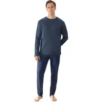 Mey Pyjama "Bennison" 2 tlg. Langarm, Brusttasche, Komfortbund