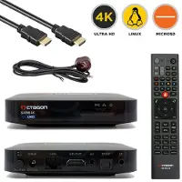 Octagon SX988 4K UHD Linux E2 IP-Receiver (2160p, H.265, LAN, HDMI, USB, IP-Mediaplayer, schwarz)