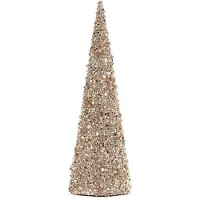 Goodwill Weihnachtsbaum Perlen Gold-Creme H 43 cm