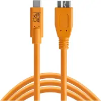 Tether Tools CUC3315-ORG, 4,6 m, USB A, Micro-USB B, USB 3.2 Gen 1 (3.1 Gen 1), 5 Gbit/s, Orange