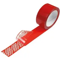Transpak Sicherheitssiegelband Breite 50mm Länge 50m Stärke 49µ PET rot rot