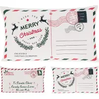Koopmann Home & Styling Kissen Weihnachtsdeko Umschlag 50x30cm mehrfarbig